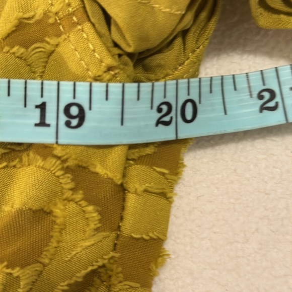 NWT green/mustard Anthropologie BOHO dress size medium - Picture 7 of 8